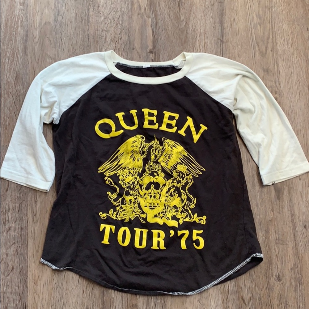 Queen vintage style band rugby tee shirt small S